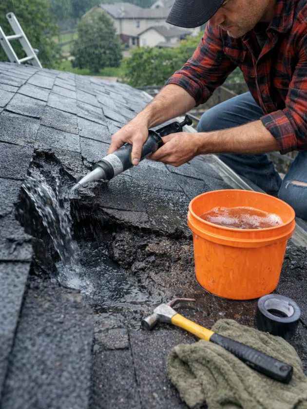 Течет кровля: что можно сделать самому?